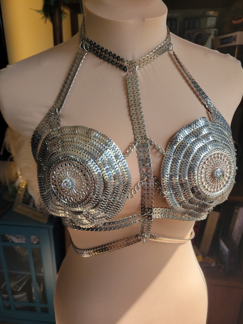 Chainmail Mata Hari Inspired Bra.